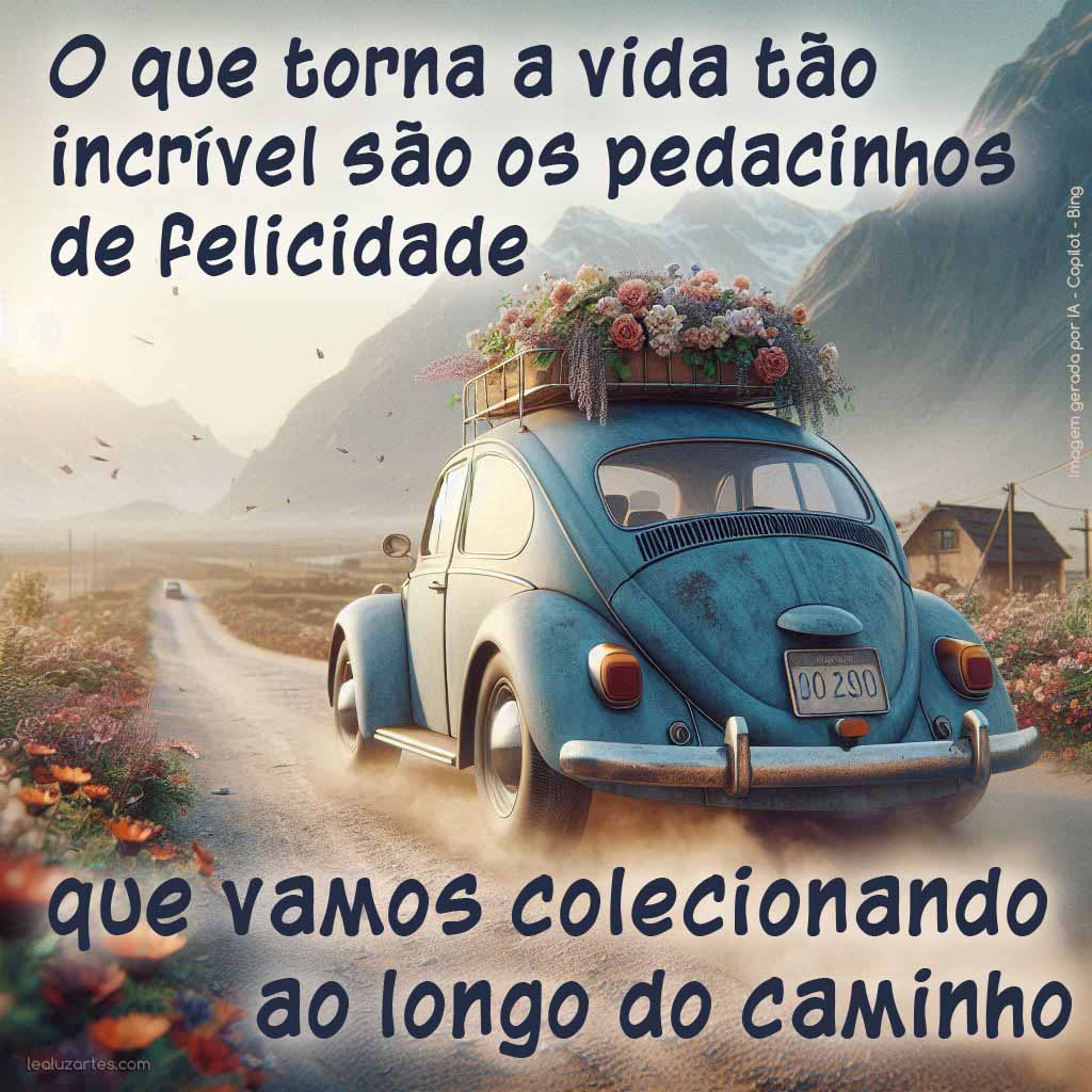 O que torna a vida tão incrível são os pedacinhos de felicidade que vamos colecionando ao longo do caminho